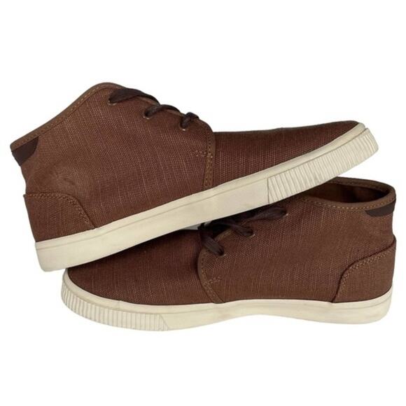 Men’s Toms Carlo Mid-Calf Brown Canvas Casual Sneakers in size 7. - Picture 6 of 13